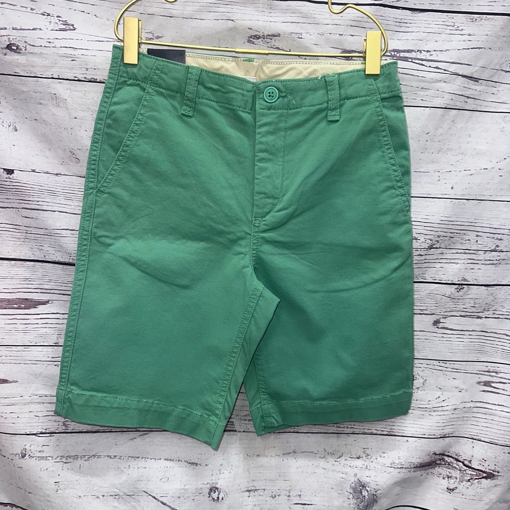 GAP boy Green Flat Chino Front Shorts Casual Wear Size 12